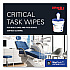 Critical Clean Wipers for Bleach, Disinfectants, Sanitizers WetTask Customizable Wet Wiping System, 90/Roll, 6 Rolls/Carton (06471)