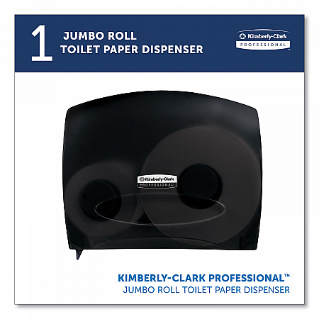 JRT Jr. Escort Jumbo Bathroom Tissue Dispenser, 13.33 x 5.75 x 16, Smoke (09507)
