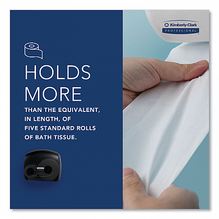 JRT Jr. Escort Jumbo Bathroom Tissue Dispenser, 13.33 x 5.75 x 16, Smoke (09507)