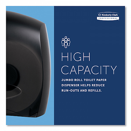 JRT Jr. Escort Jumbo Bathroom Tissue Dispenser, 13.33 x 5.75 x 16, Smoke (09507)