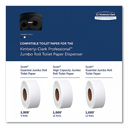 JRT Jr. Escort Jumbo Bathroom Tissue Dispenser, 13.33 x 5.75 x 16, Smoke (09507)