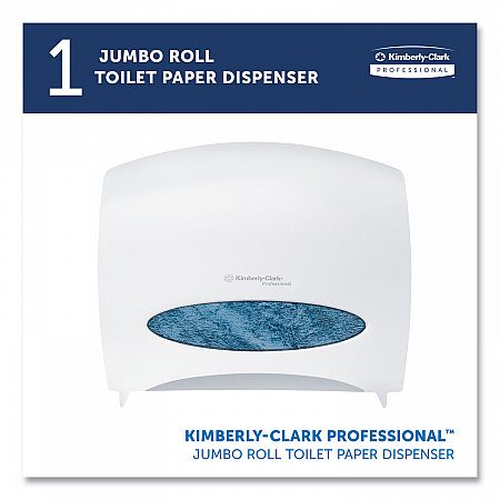 JRT Jr. Escort Jumbo Roll Bath Tissue Dispenser, 16 x 5.75 x 13.88, Pearl White (09508)