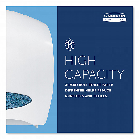 JRT Jr. Escort Jumbo Roll Bath Tissue Dispenser, 16 x 5.75 x 13.88, Pearl White (09508)