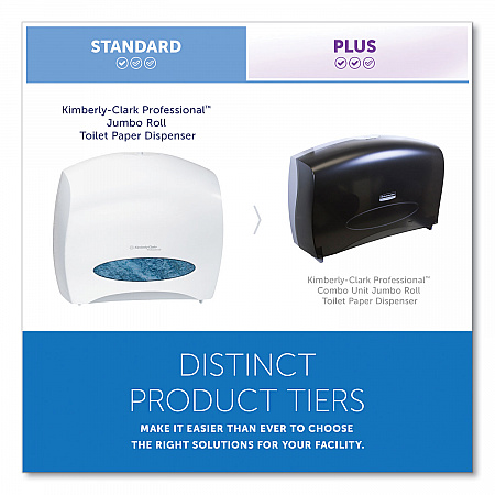 JRT Jr. Escort Jumbo Roll Bath Tissue Dispenser, 16 x 5.75 x 13.88, Pearl White (09508)