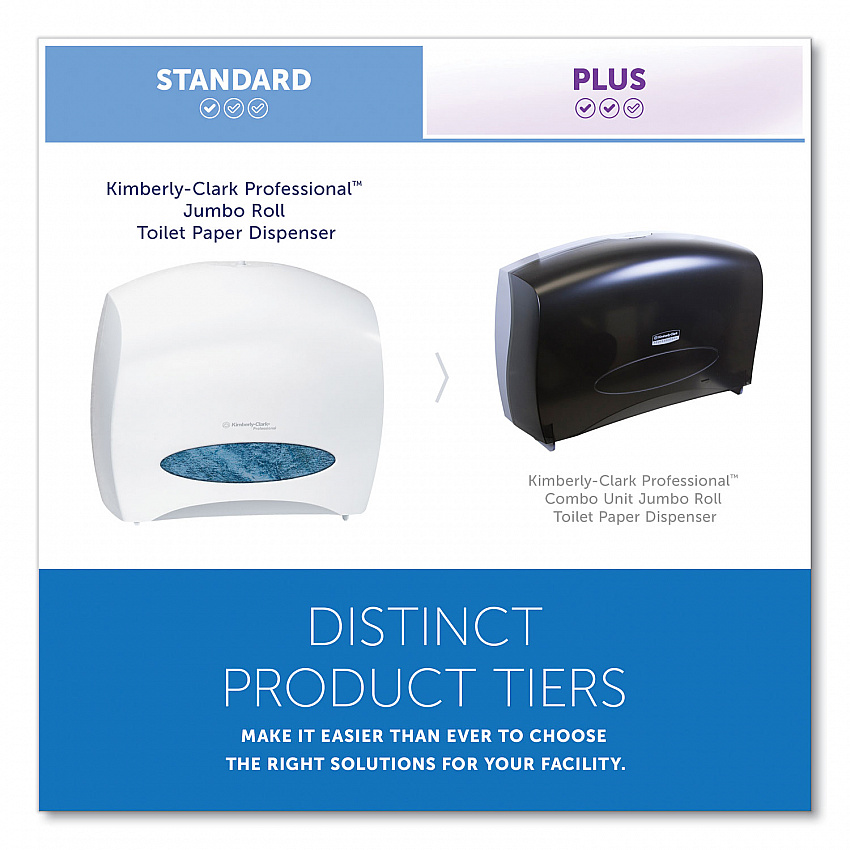 JRT Jr. Escort Jumbo Roll Bath Tissue Dispenser, 16 x 5.75 x 13.88, Pearl White (09508)