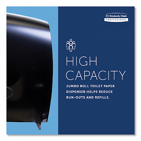Cored JRT Jumbo Combination Tissue Dispenser, 20.4 x 5.8 x 13.1, Smoke/Gray (09551)