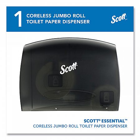 Essential Coreless Jumbo Roll Tissue Dispenser for Business, 14.25 x 6 x 9.75, Black (09602)