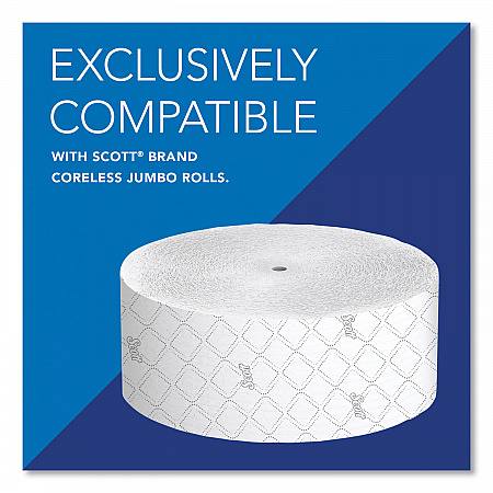 Essential Coreless Jumbo Roll Tissue Dispenser, 14.25 x 6 x 9.75, White (09603)
