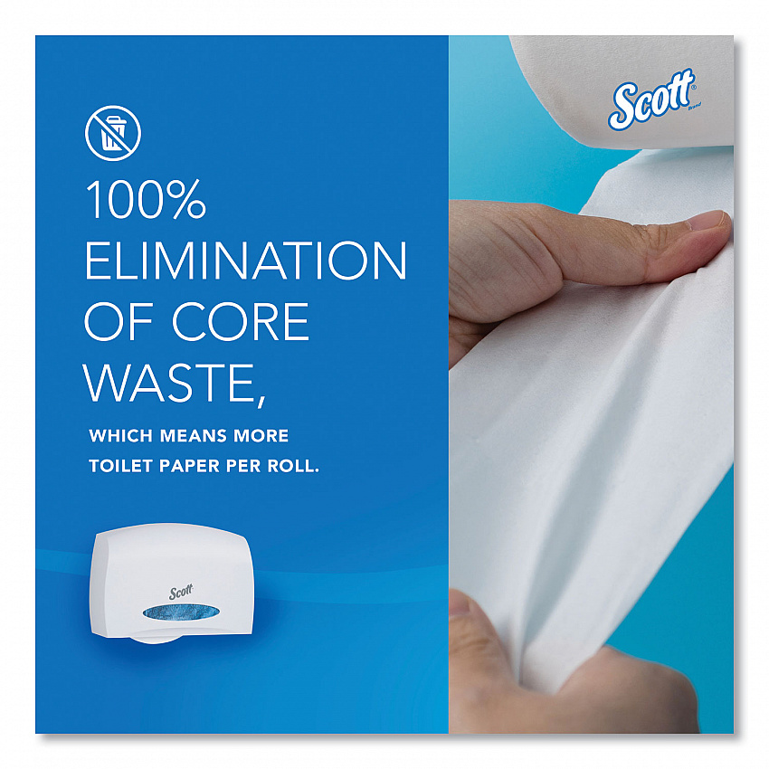 Essential Coreless Jumbo Roll Tissue Dispenser, 14.25 x 6 x 9.75, White (09603)