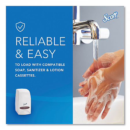 Essential Manual Skin Care Dispenser, 1,000 mL, 5 x 5.25 x 8.38, White (92144)
