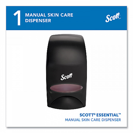 Essential Manual Skin Care Dispenser, For Traditional Business, 1,000 mL, 5 x 5.25 x 8.38, Black (92145)