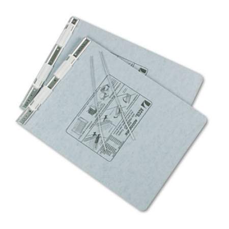 ACCO PRESSTEX Covers with Storage Hooks, 2 Posts, 6" Capacity, 9.5 x 11, Light Gray (54114)
