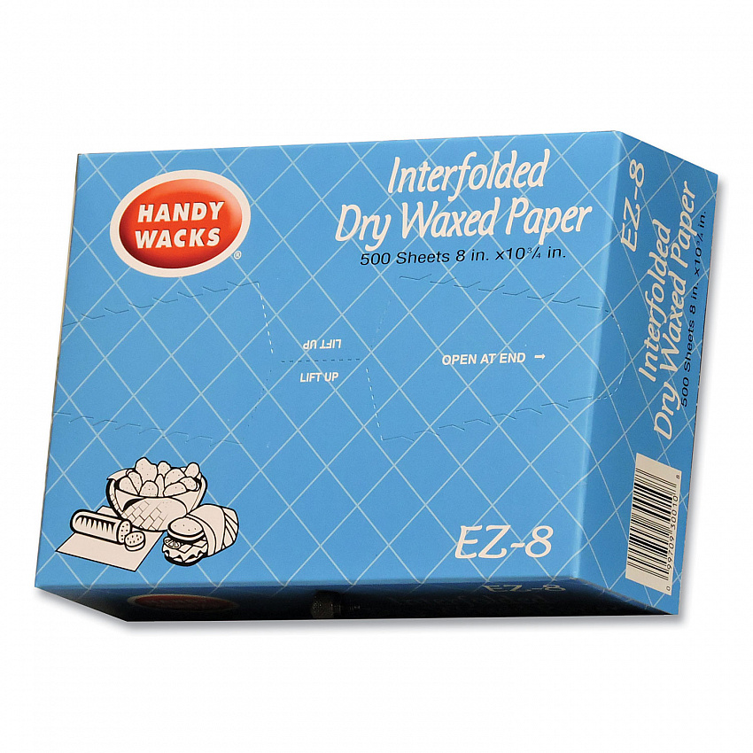 Interfolded Dry Waxed Paper Deli Sheets, 10.75 x 8, 12/Carton (EZ8)