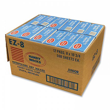 Interfolded Dry Waxed Paper Deli Sheets, 10.75 x 8, 12/Carton (EZ8)