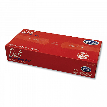 Interfolded Food Wrap Deli Sheets, 10.75 x 12, 12/Carton (FW12)