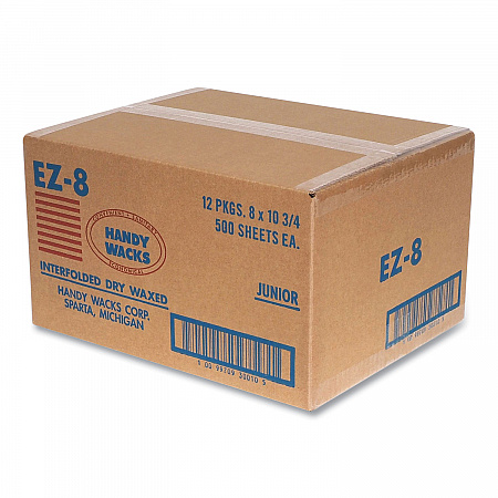 Interfolded Dry Waxed Paper Deli Sheets, 10.75 x 8, 12/Carton (EZ8)