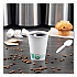 Compostable Paper Hot Cups, ProPlanet Seal, 8 oz, White/Green, 50/Pack (378PLAPLATPK)