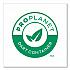 Compostable Paper Hot Cups, ProPlanet Seal, 8 oz, White/Green, 50/Pack (378PLAPLATPK)