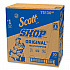 Shop Towels, Standard Roll, 1-Ply, 9.4 x 11, Blue, 55/Roll, 30 Rolls/Carton (75130)