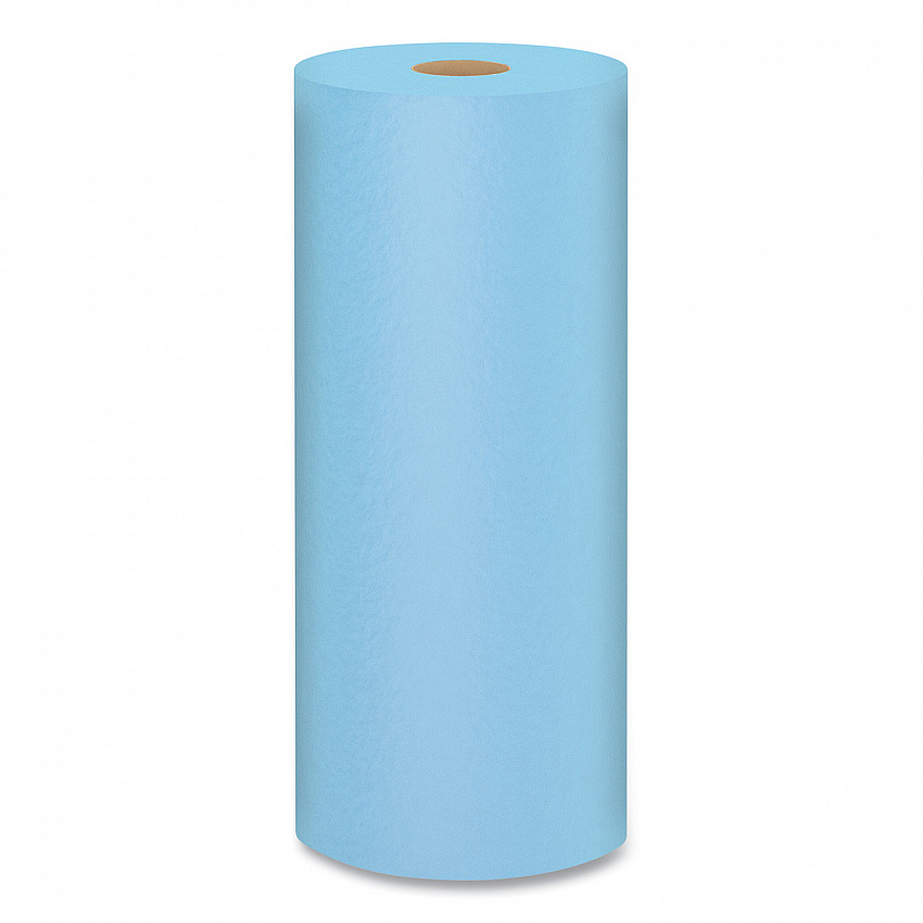 Shop Towels, Standard Roll, 1-Ply, 9.4 x 11, Blue, 55/Roll, 30 Rolls/Carton (75130)