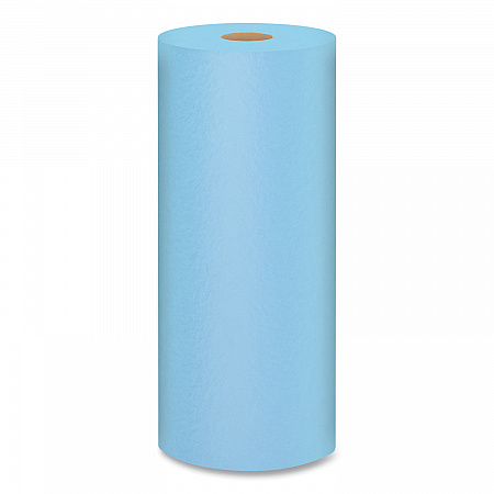 Shop Towels, Standard Roll, 1-Ply, 9.4 x 11, Blue, 55/Roll, 12 Rolls/Carton (75147)