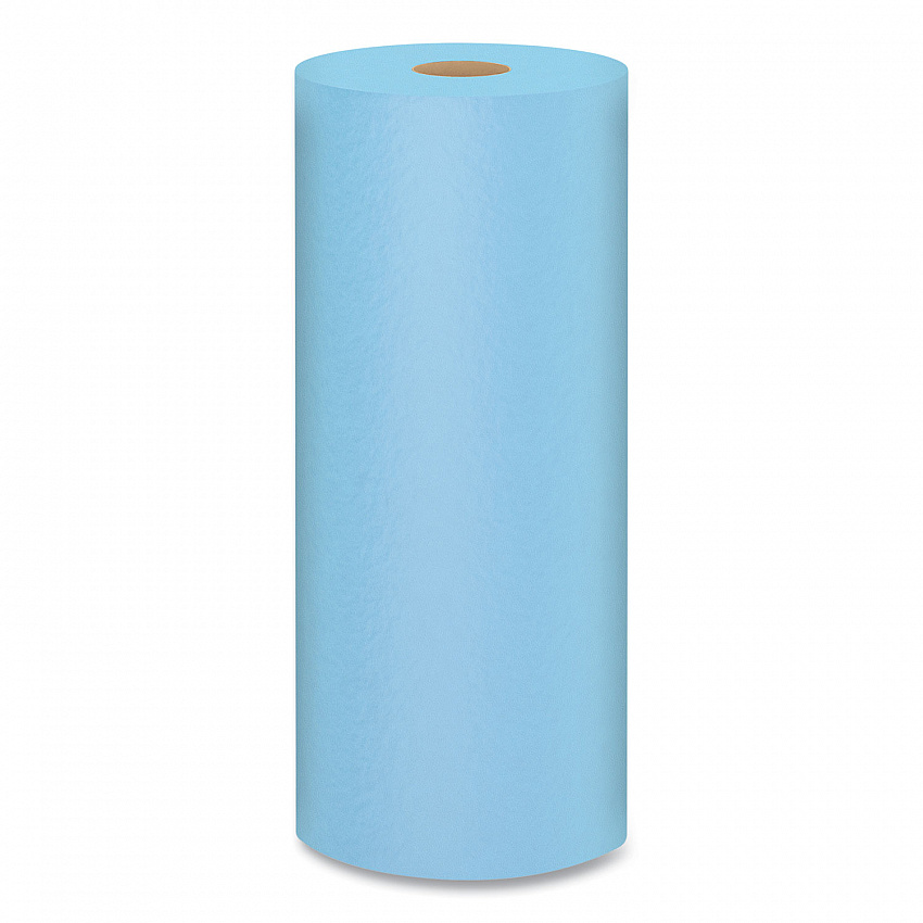 Shop Towels, Standard Roll, 1-Ply, 9.4 x 11, Blue, 55/Roll, 12 Rolls/Carton (75147)