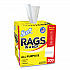 Rags in a Box, POP-UP Box, 12 x 9, White, 200/Box (75260)