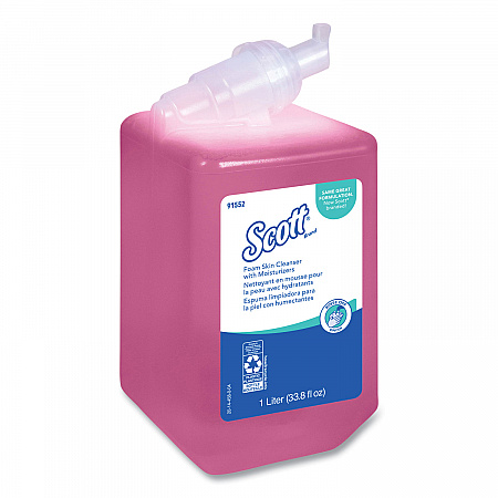 Pro Foam Skin Cleanser with Moisturizers Refill, Light Floral Scent, 1 L, 6/Carton (91552CT)