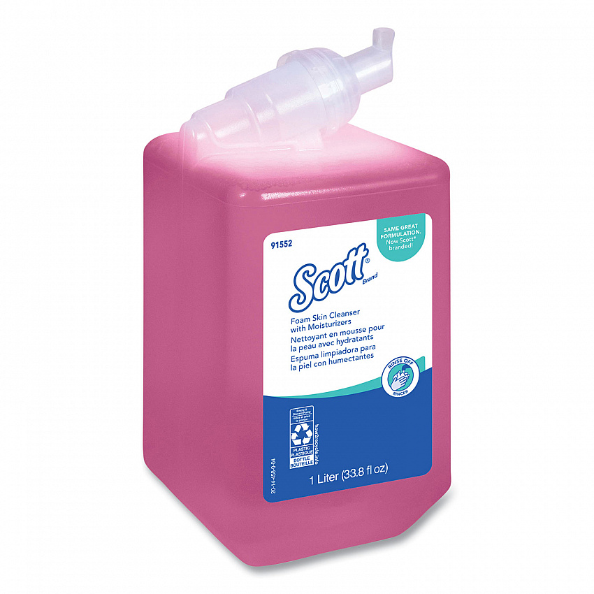 Pro Foam Skin Cleanser with Moisturizers Refill, Light Floral Scent, 1 L, 6/Carton (91552CT)