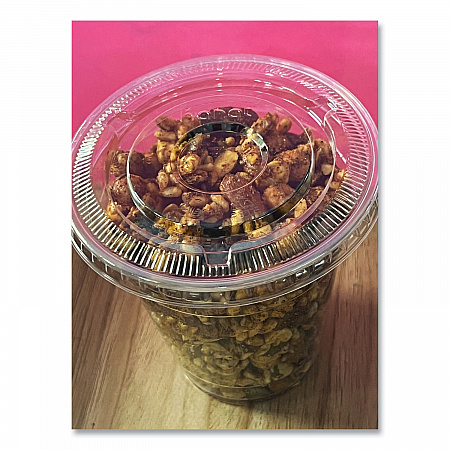 PET Lids, No Hole Flat Lid, 12 oz to 24 oz Cold Cups, Plastic, Clear, 1,000/Carton (CKC626TSNH)