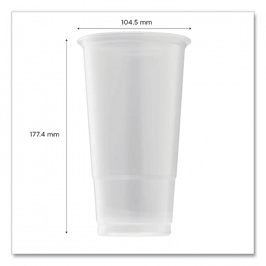 PolyPro (PP) Cups, 32 oz, Plastic, Translucent, 600/Carton (CKPP32)