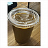 PET Lids, No Hole Flat Lid, 12 oz to 24 oz Cold Cups, Plastic, Clear, 1,000/Carton (CKC626TSNH)