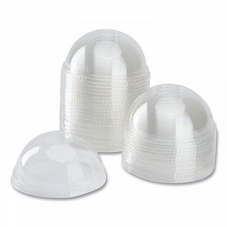 PET Lids, No Hole Dome Lid, Fits 12 oz to 24 oz Cold Cups, Plastic, Clear, 1,000/Carton (CKDL626NH)