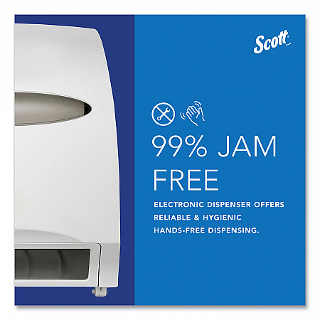 Essential Electronic Hard Roll Towel Dispenser, 12.7 x 9.57 x 15.76, White (48858)