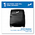 Essential Electronic Hard Roll Towel Dispenser, 12.7 x 9.57 x 15.76, Black (48860)