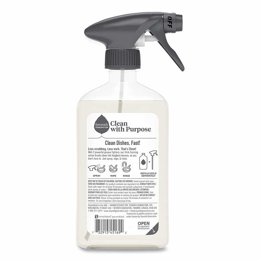Foaming Dish Spray, Mandarin Orange Scent, 16 oz Bottle, 6/Carton (45169CT)