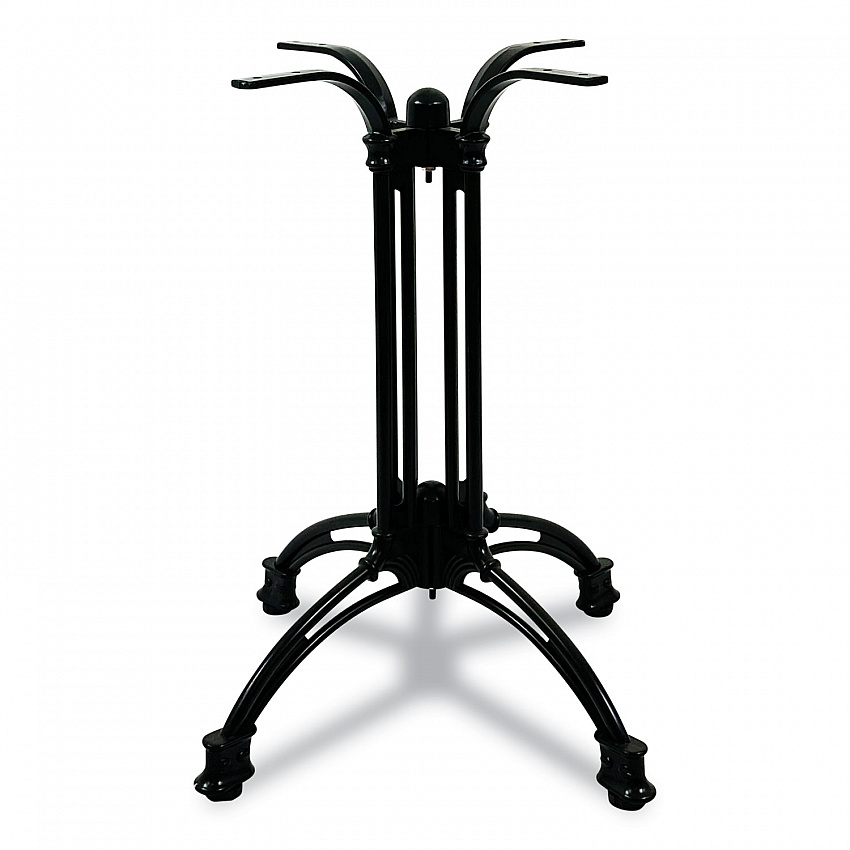 Topalit Tables, Round, 36" dia x 29"h, Gray Top, Black Iron Base/Legs (10636R7)