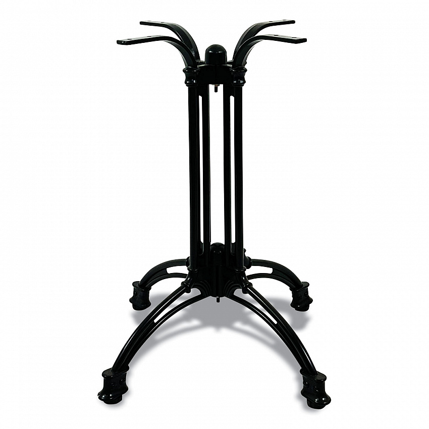 Topalit Tables, Round, 36" dia x 29"h, Gray Top, Black Aluminum Base/Legs (106C36R7)