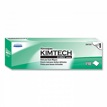Kimwipes Delicate Task Wipers, 1-Ply, 11.8 x 11.8, Unscented, White, 198/Box, 15 Boxes/Carton (34133)