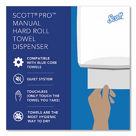 Pro Mod Manual Hard Roll Towel Dispenser, 12.66 x 9.18 x 16.44, Smoke (34346)