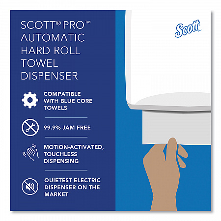 Pro Electronic Hard Roll Towel Dispenser, 12.66 x 9.18 x 16.44, Smoke (34348)