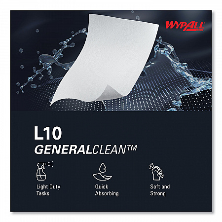 L10 Towels, POP-UP Box, 1-Ply, 10.25 x 9, White, 250/Box, 24 Boxes/Carton (42346)
