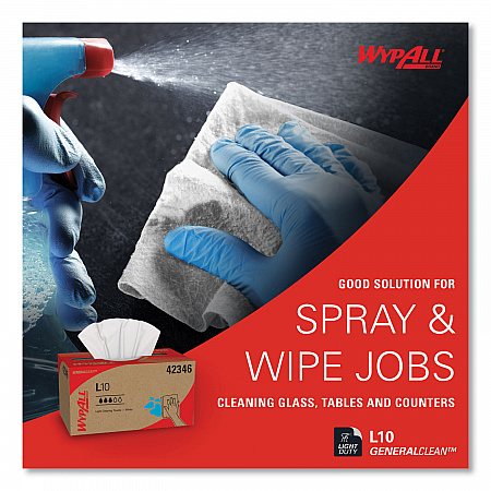 L10 Towels, POP-UP Box, 1-Ply, 10.25 x 9, White, 250/Box, 24 Boxes/Carton (42346)