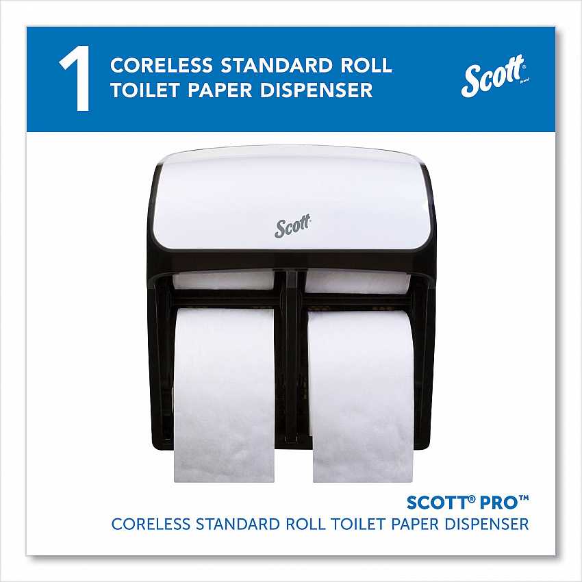 Pro High Capacity Coreless SRB Tissue Dispenser, 11.25 x 6.31 x 12.75, White (44517)