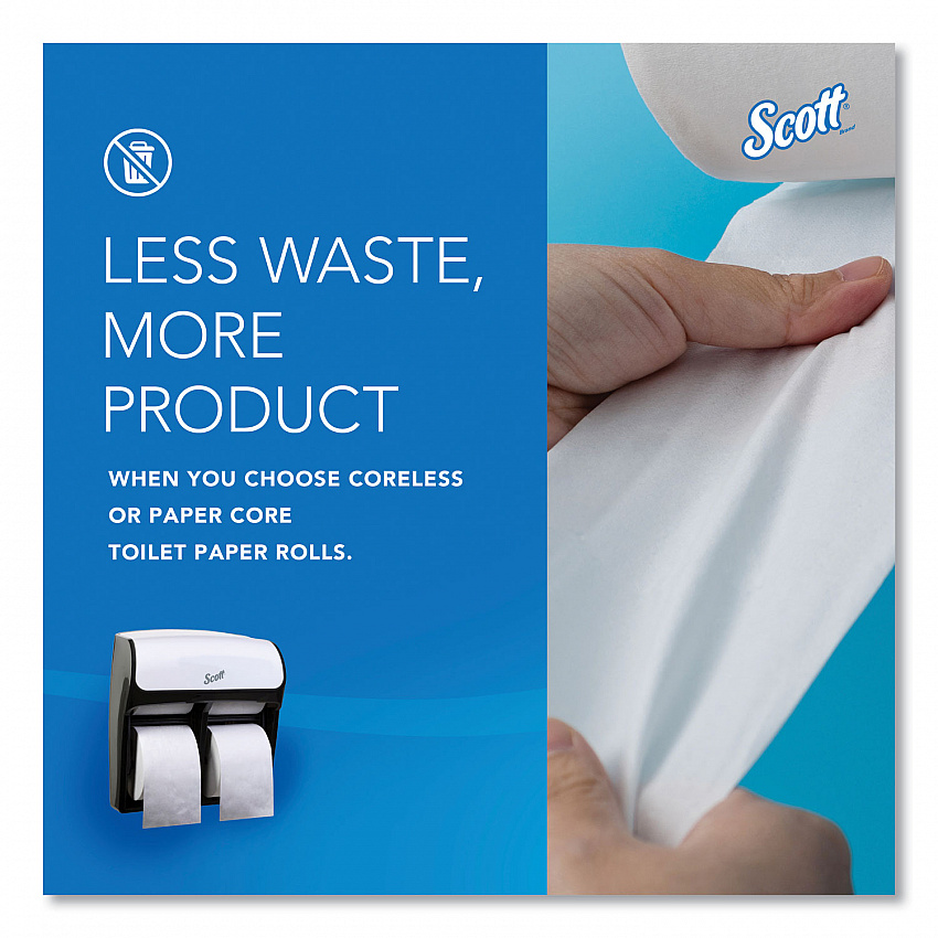 Pro High Capacity Coreless SRB Tissue Dispenser, 11.25 x 6.31 x 12.75, White (44517)