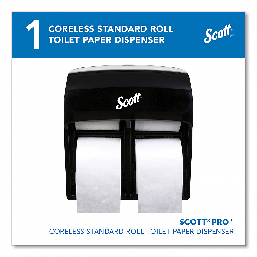 Pro High Capacity Coreless SRB Tissue Dispenser, 11.25 x 6.31 x 12.75, Black (44518)