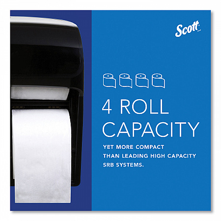 Pro High Capacity Coreless SRB Tissue Dispenser, 11.25 x 6.31 x 12.75, Black (44518)