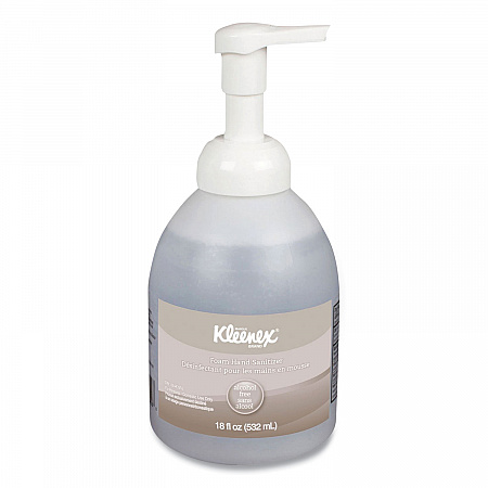 Alcohol-Free Foam Hand Sanitizer, 18 oz Pump Bottle, Fragrance-Free, 4/Carton (45827CT)