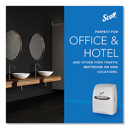 Essential Manual Hard Roll Towel Dispenser, 13.06 x 11 x 16.94, White (46254)