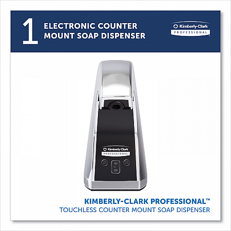 Touchless Counter Mount Skin Care Dispenser, 1.5 L, 2.12 x 4.25 x 5.56, Chrome (47604)